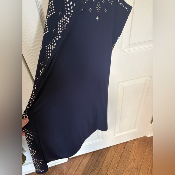 NWOT White House Black Market Navy Studded Dress | Sleek Shift | Size S - Picture 10 of 10